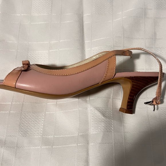 Franco Sarto Size 7 Dusty Pink Sling Back 1.5” heel - Picture 5 of 12